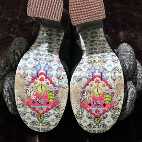 Irregular Choice Black Floral Heels - Picture 9 of 11